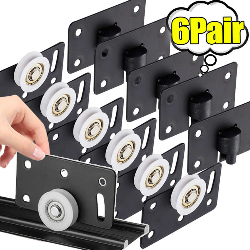 Furniture And Hardware Supplies - Silent Sliding Door Roller Nylon Bottom