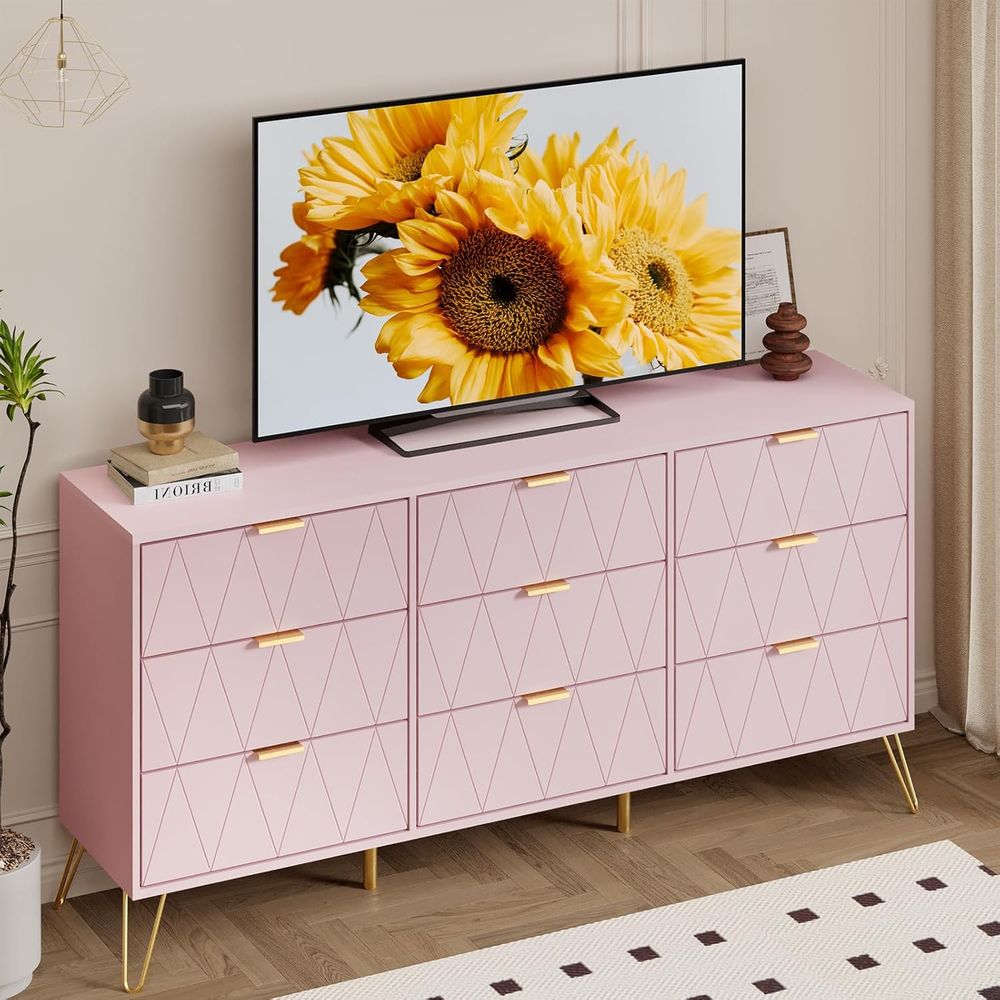 Furniture Hardware - Bedroom Set with Gold Hardware, Deep