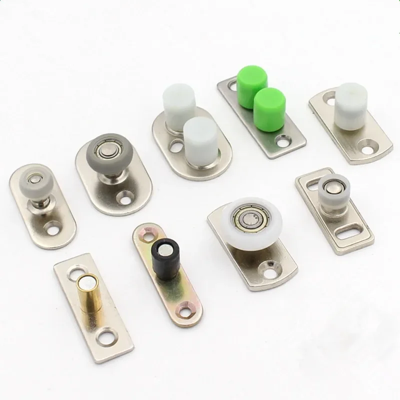 Furniture Hardware And Fittings - Sliding Door Wheels Rollers Positioner Push