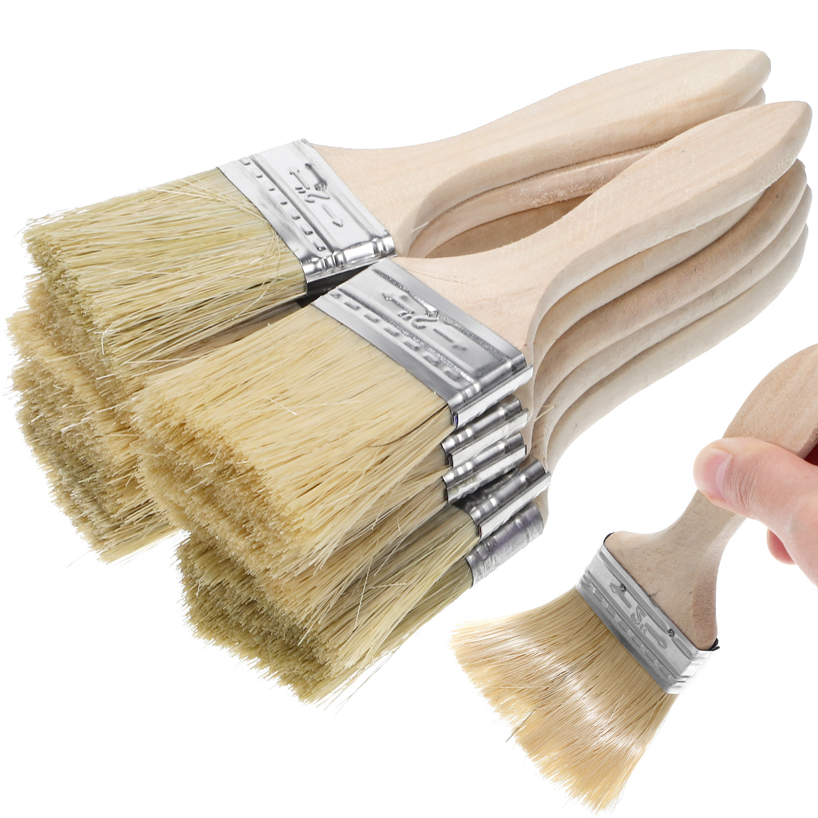 Furniture Hardware Wood - 10 Pcs Thickened Wooden Handle Paint