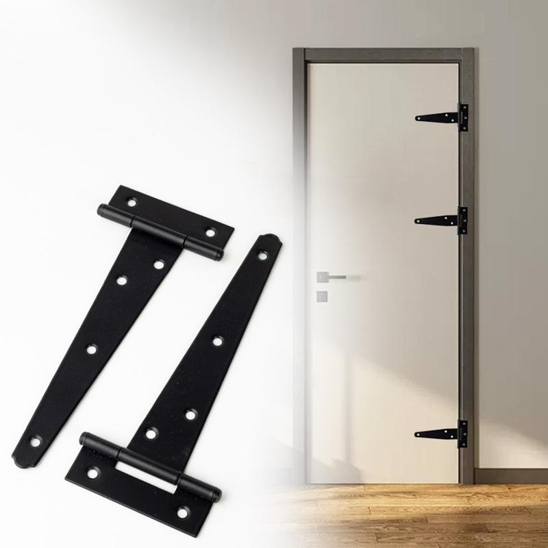 2Pcs Heavy Duty T-Shaped Galva - Furniture Hardware Black 评论和价格