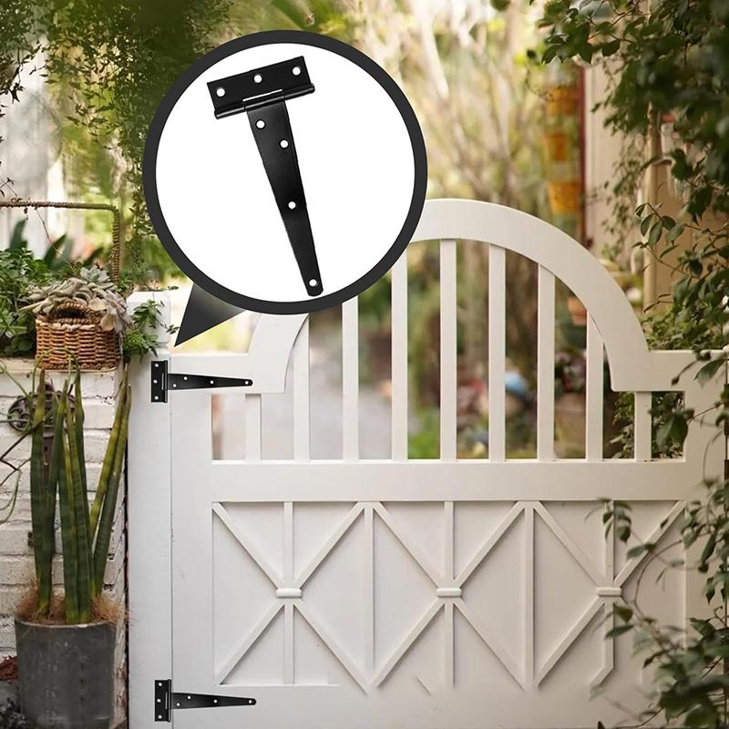 2Pcs Heavy Duty T-Shaped Galva - Furniture Hardware Black 评论和价格