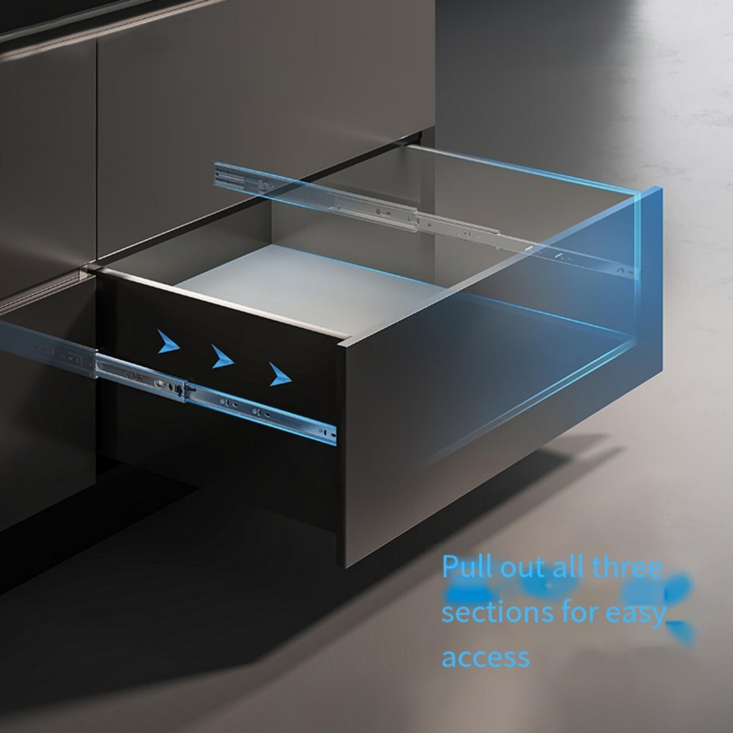 2Pcs Metal Buffer Drawer Slide - Furniture Hardware And Fittings 评论和价格