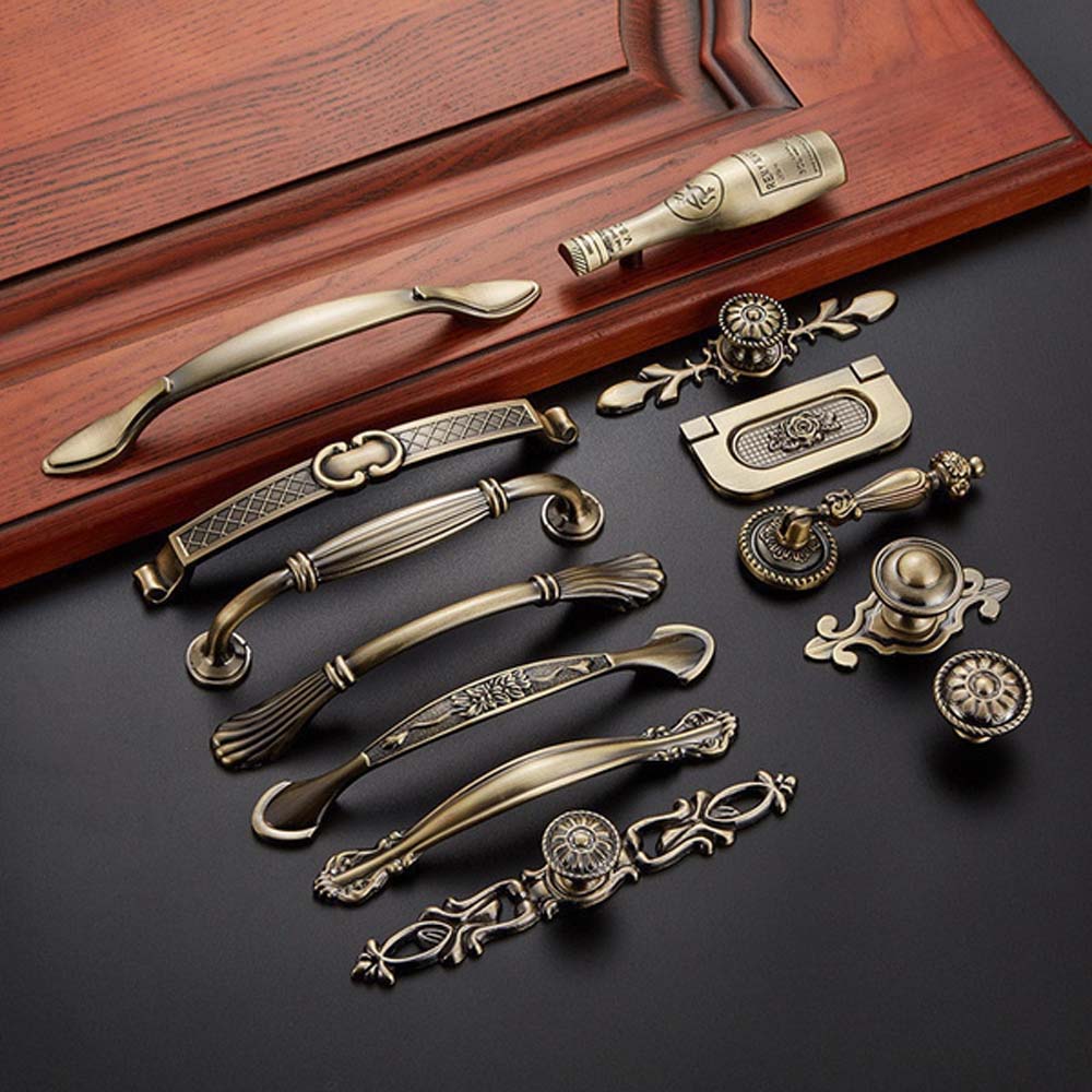 Vintage Bronze Wardrobe Dresse - Furniture Hardware Handles 评论和价格