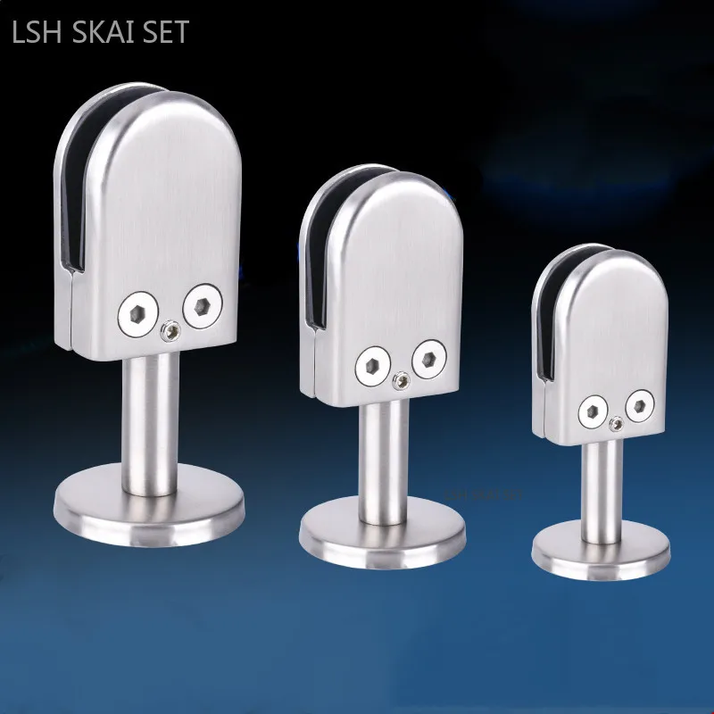 1pc Stainless Steel Glass Clam - Furniture Hardware 评论和价格