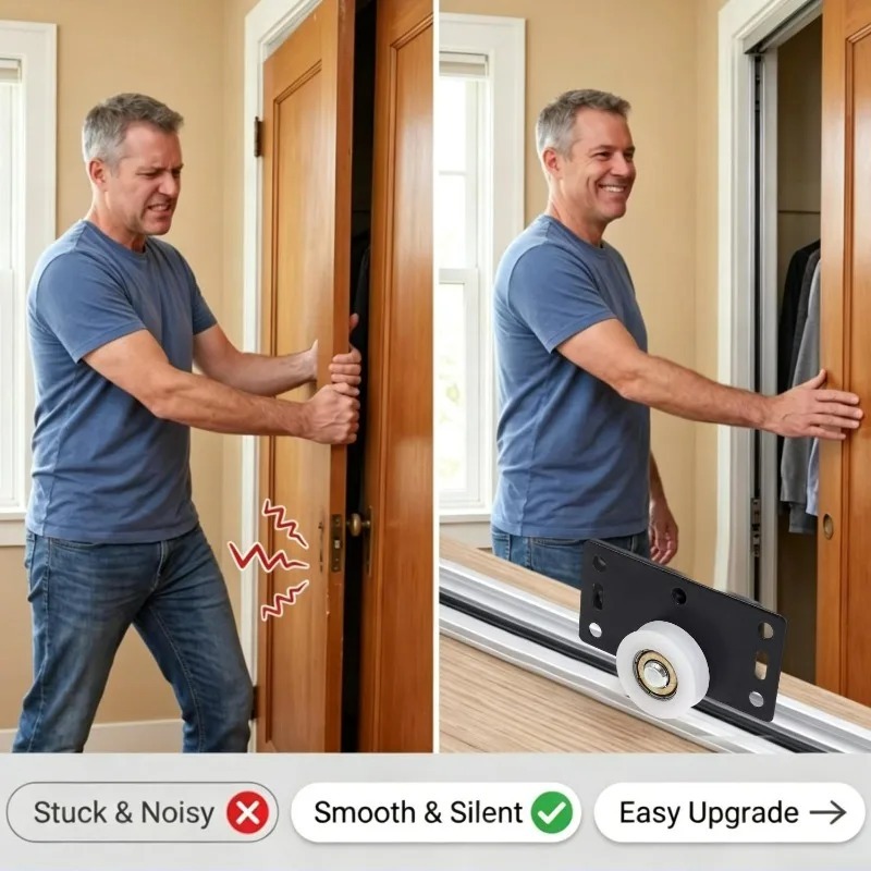Silent Sliding Door Roller Nyl - Furniture And Hardware Supplies 评论和价格