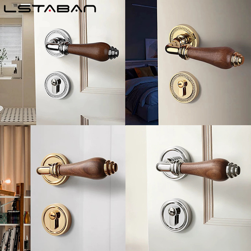 Euro Walnut Wood Handle Door L - Furniture Hardware Handles 评论和价格
