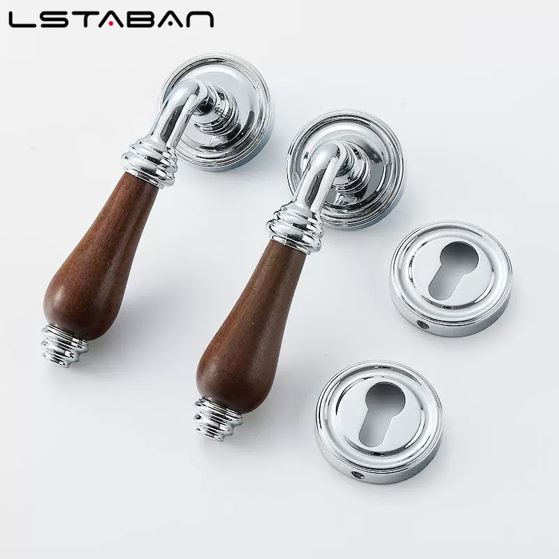 Euro Walnut Wood Handle Door L - Furniture Hardware Handles 评论和价格