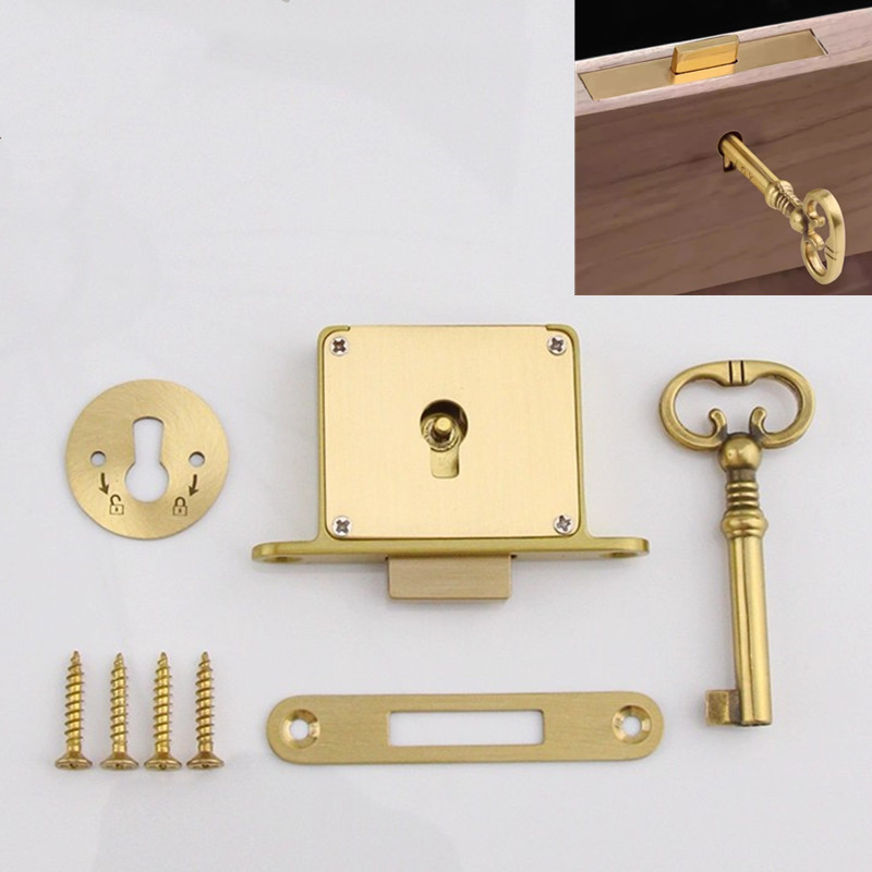 1PC Antique-style Drawer Lock  - Furniture And Hardware Supplies 评论和价格