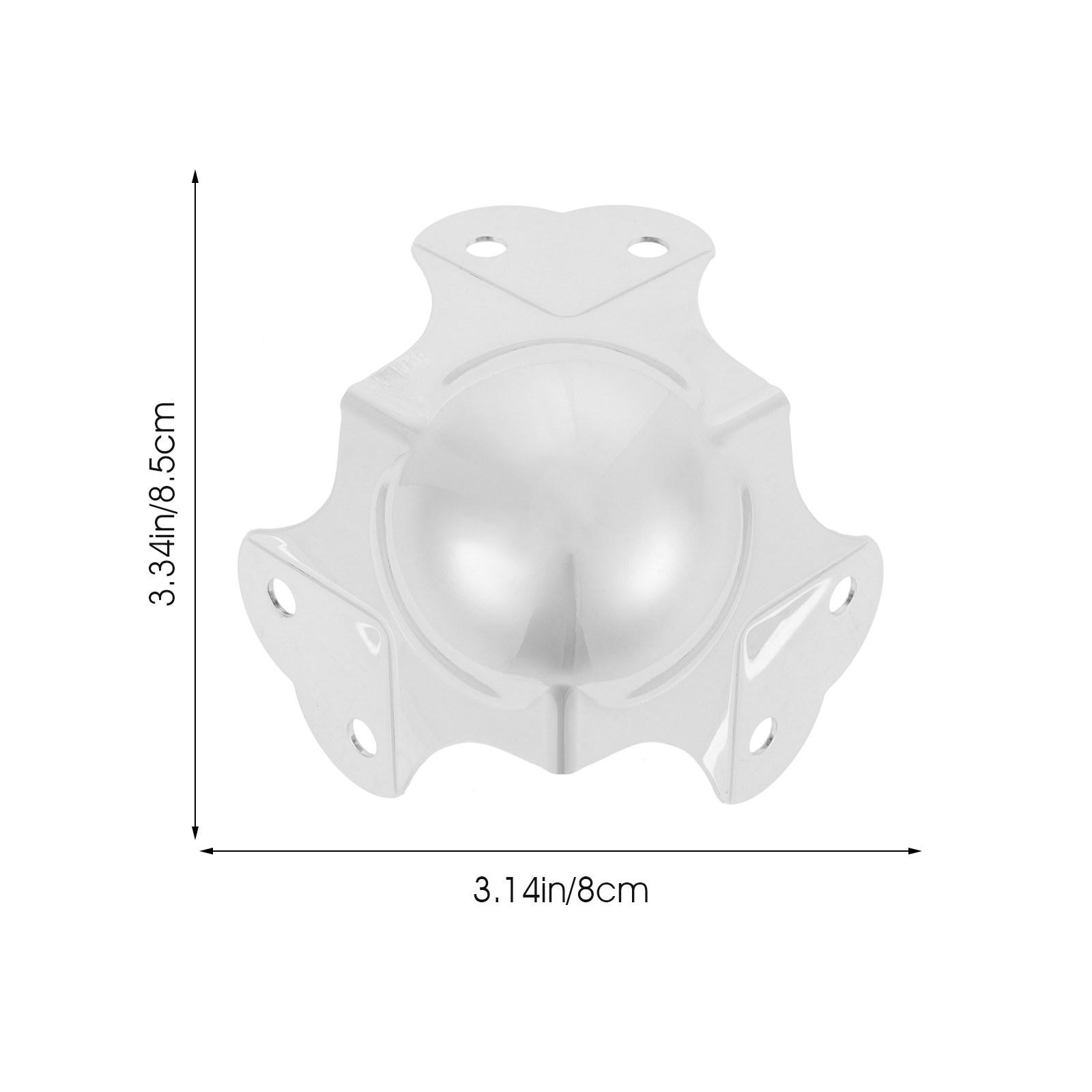2Pcs Silver Alloy Corner Edge  - Furniture Hardware 评论和价格