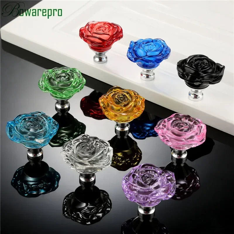 bowarepro 50MM Crystal Rose Gl - Furniture Hardware Handles 评论和价格
