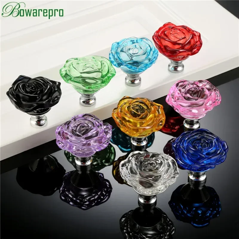 bowarepro 50MM Crystal Rose Gl - Furniture Hardware Handles 评论和价格