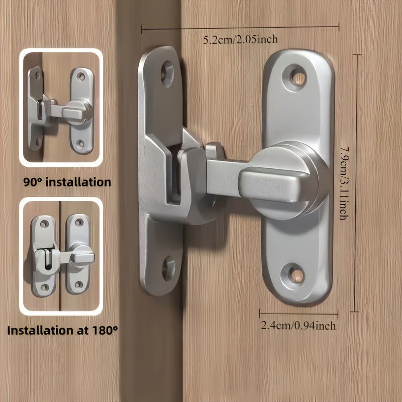 90/180 Degree Flip Door Lock A - Furniture Hardware And Fittings 评论和价格