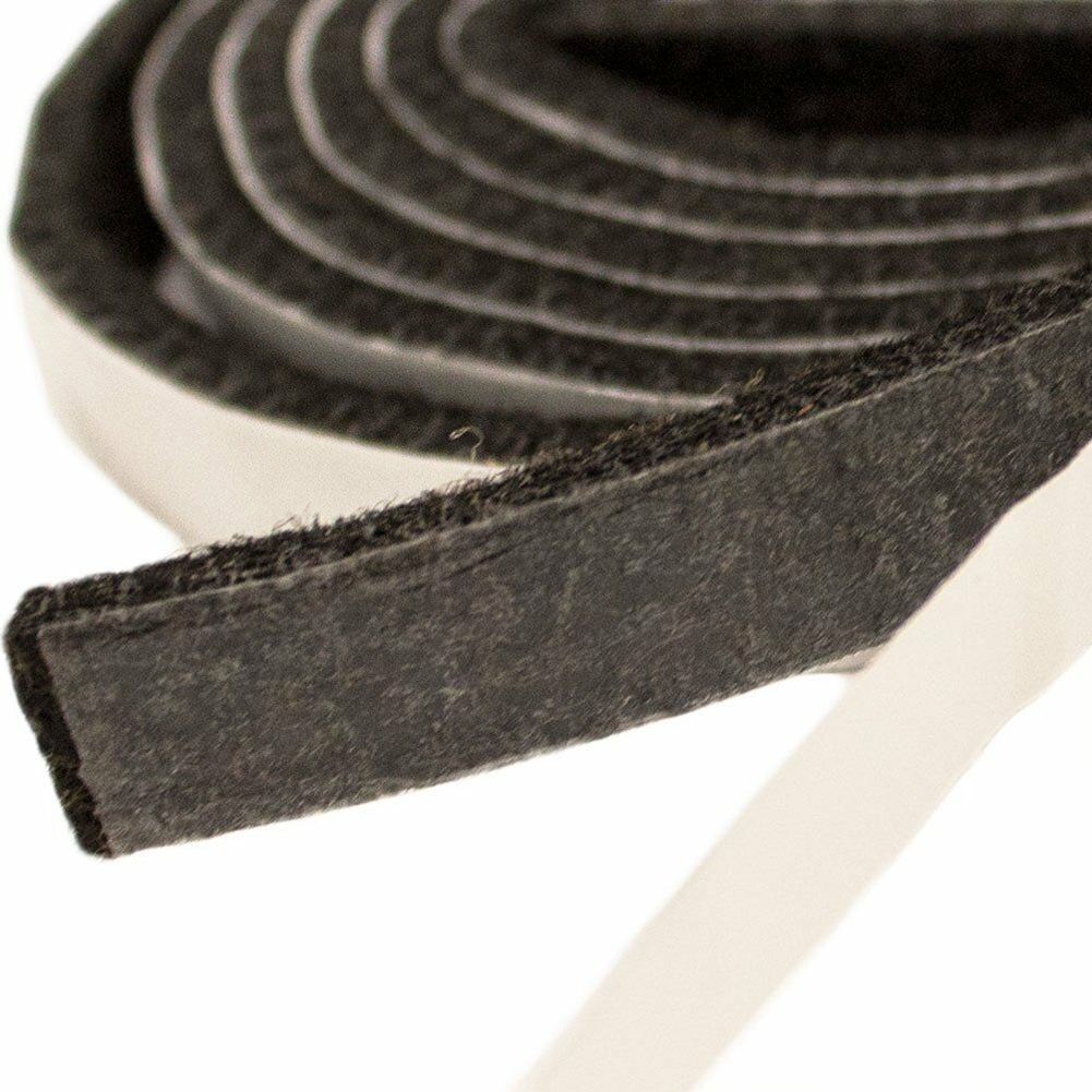 Quiet Felt Strip Self-Adhesive - Furniture Hardware Black 评论和价格