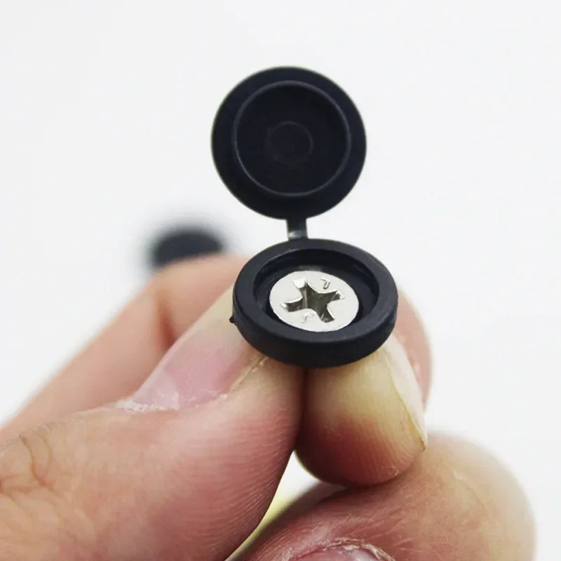 10/500pcs Screw Decorative Cap - Furniture Hardware Black 评论和价格