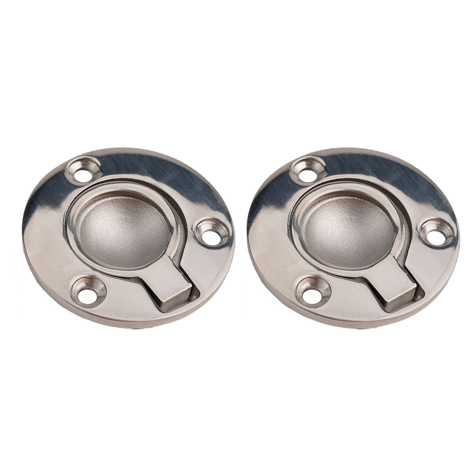 2Pcs 316 Stainless Steel Flush - Furniture Hardware Handles 评论和价格