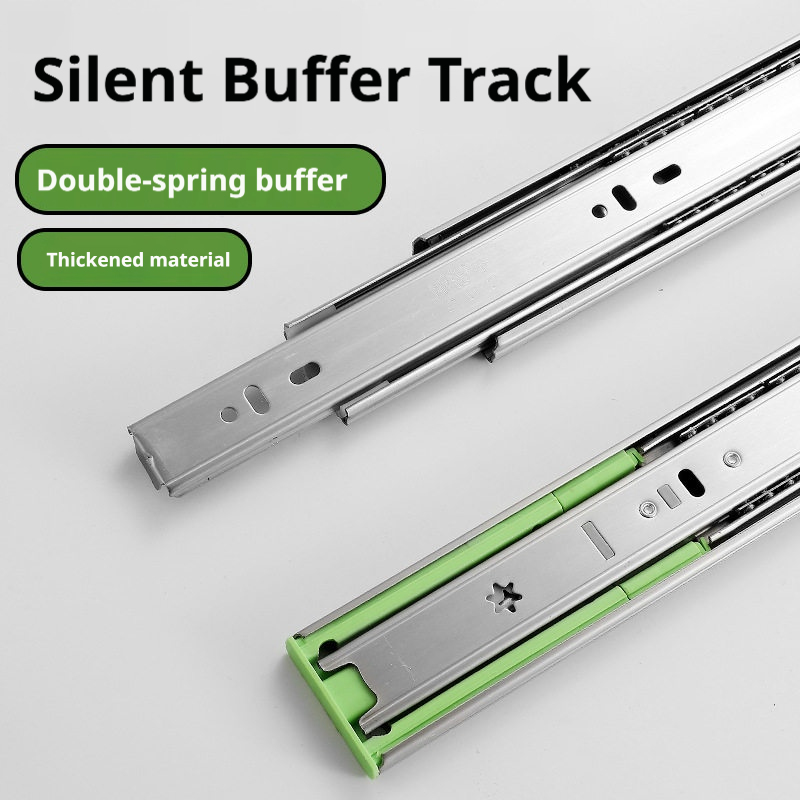 2Pcs Metal Buffer Drawer Slide - Furniture Hardware And Fittings 评论和价格