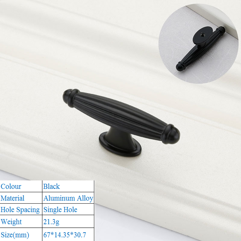 Black Aluminium Alloy Door Han - Furniture Hardware Black 评论和价格