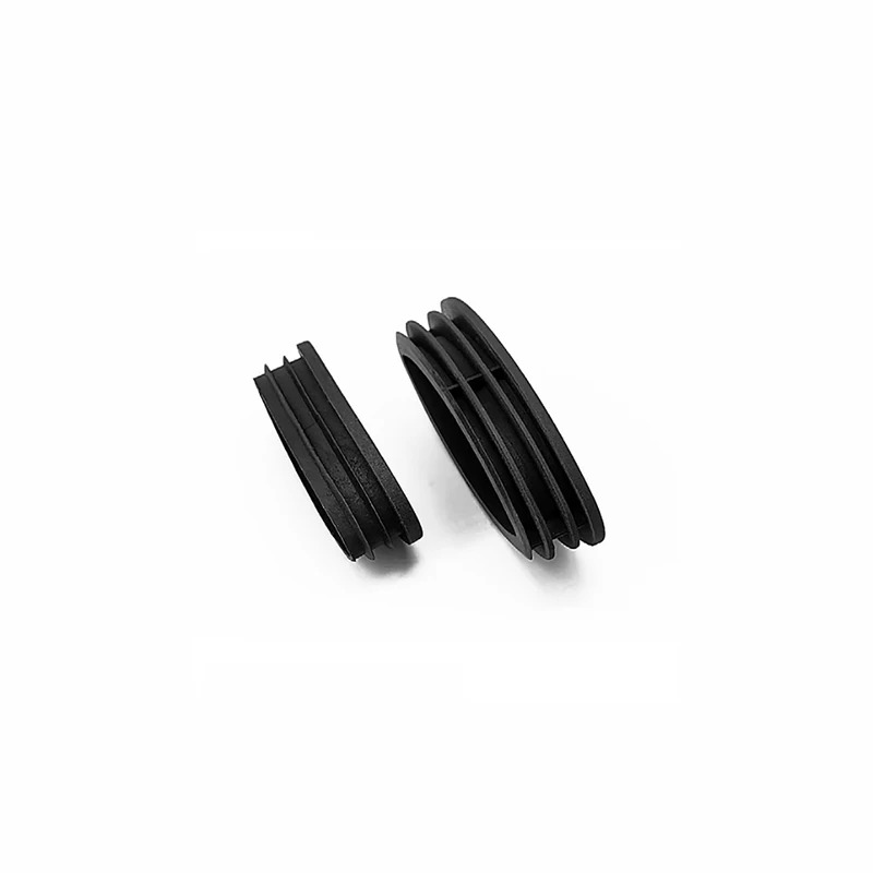 Black Plastic Olive Shape Tube - Furniture Hardware Black 评论和价格