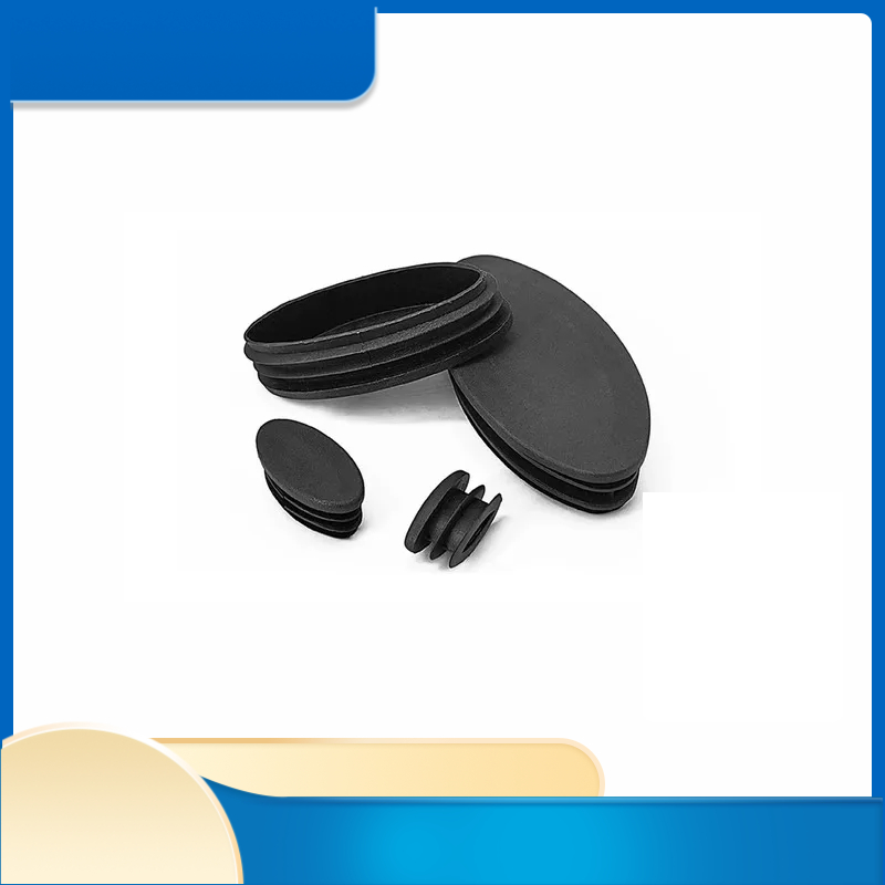 Black Plastic Olive Shape Tube - Furniture Hardware Black 评论和价格