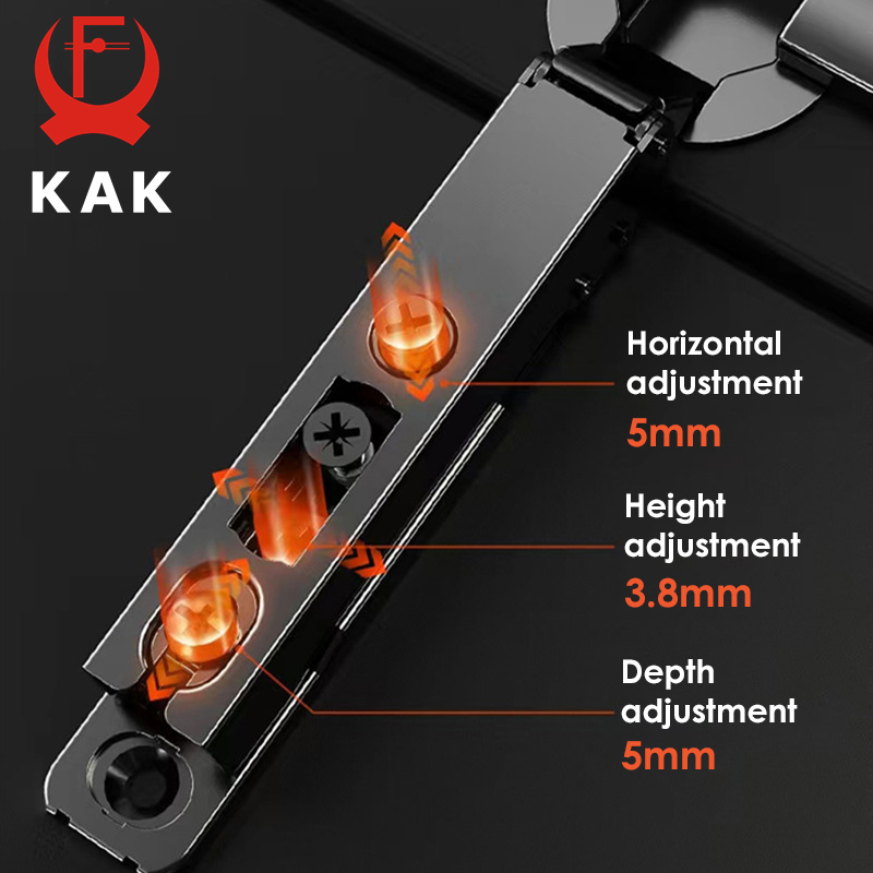 KAK 2PCS Hidden Hydraulic Kitc - Furniture Hardware Black 评论和价格