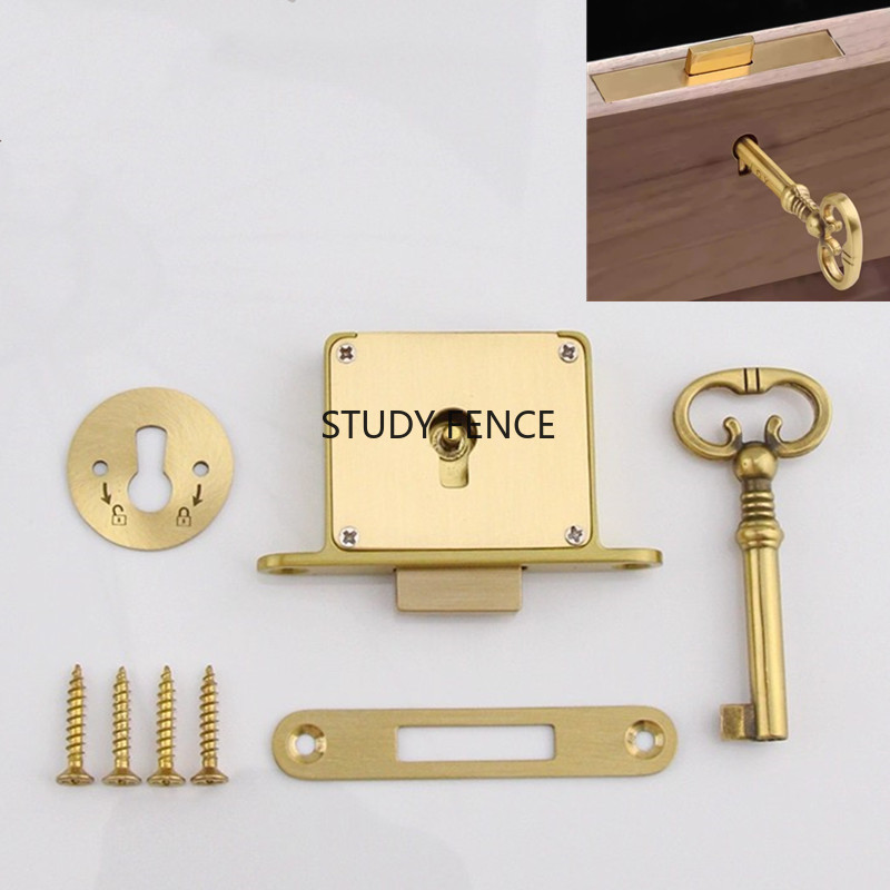 1PC Antique Metal Drawer Lock  - Furniture Hardware 评论和价格