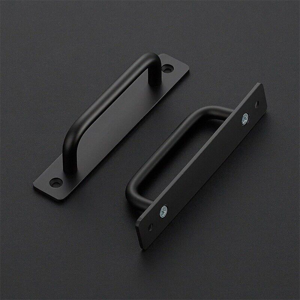 2Pcs Door Pull Handles Alumini - Furniture Hardware Black 评论和价格